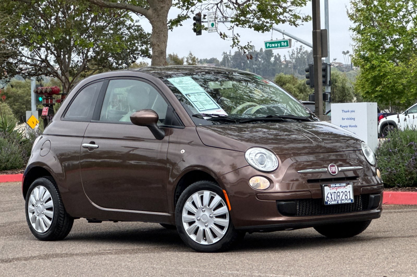 Used 2012 FIAT 500 Pop with VIN 3C3CFFAR0CT214056 for sale in Poway, CA
