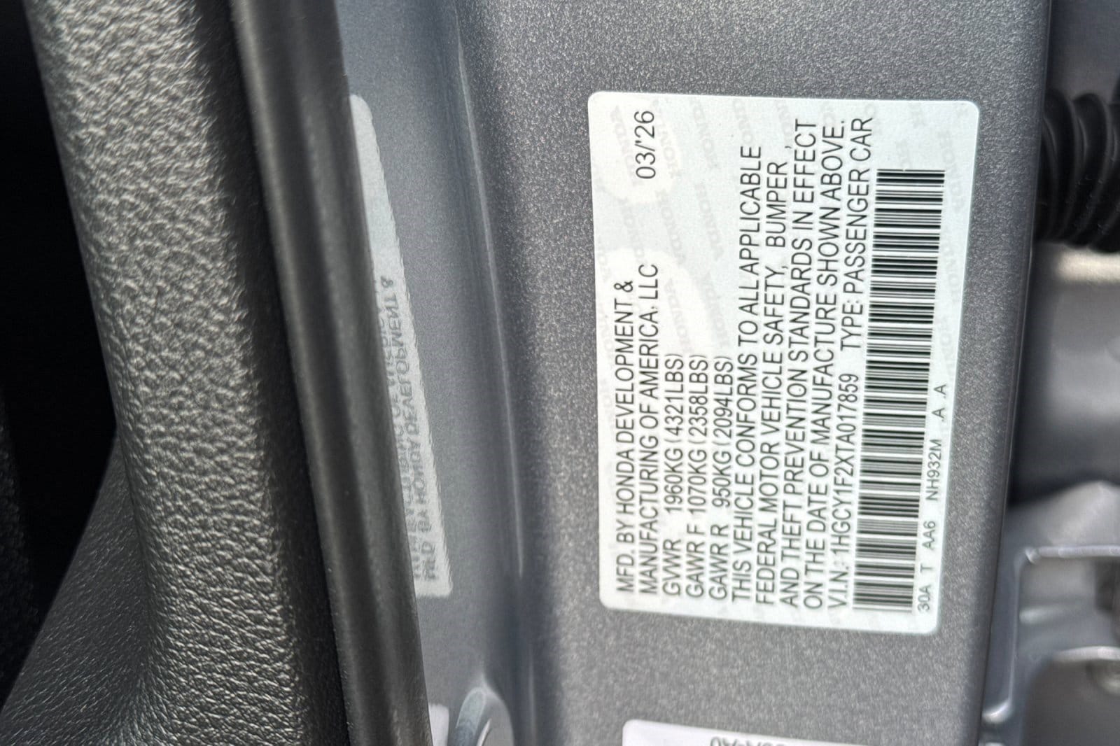 2026 Honda Accord LX - Photo 20
