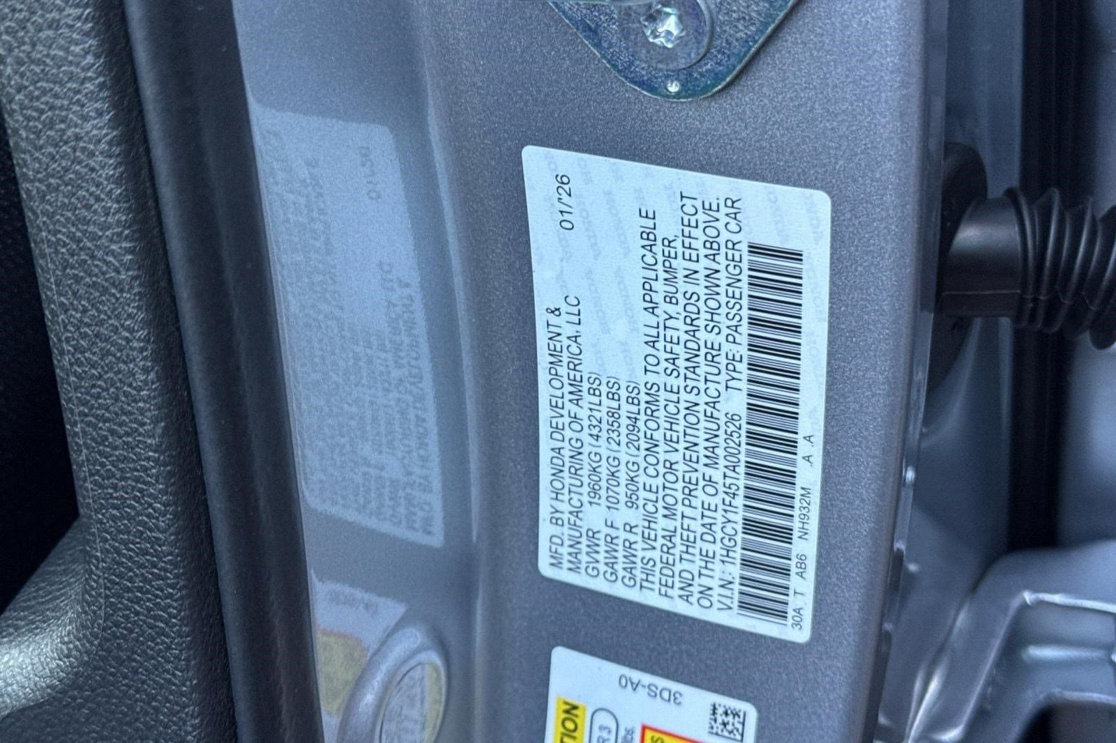 2026 Honda Accord SE - Photo 20