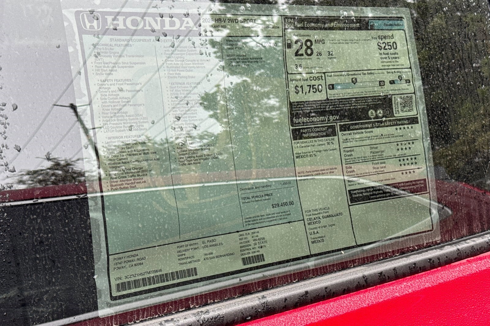 2026 Honda HR-V Sport - Photo 30