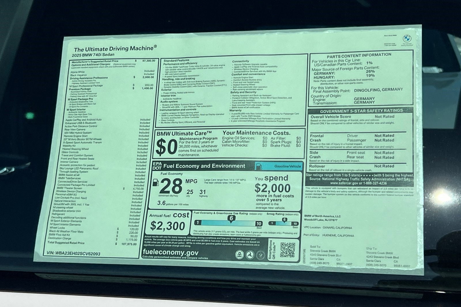 2025 BMW 7 Series 740i - Photo 29