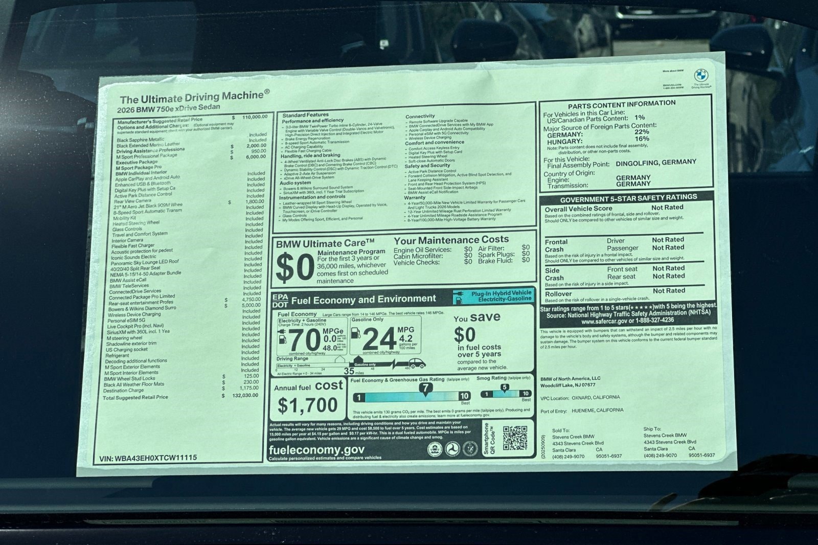 2026 BMW 7 Series 750e - Photo 28