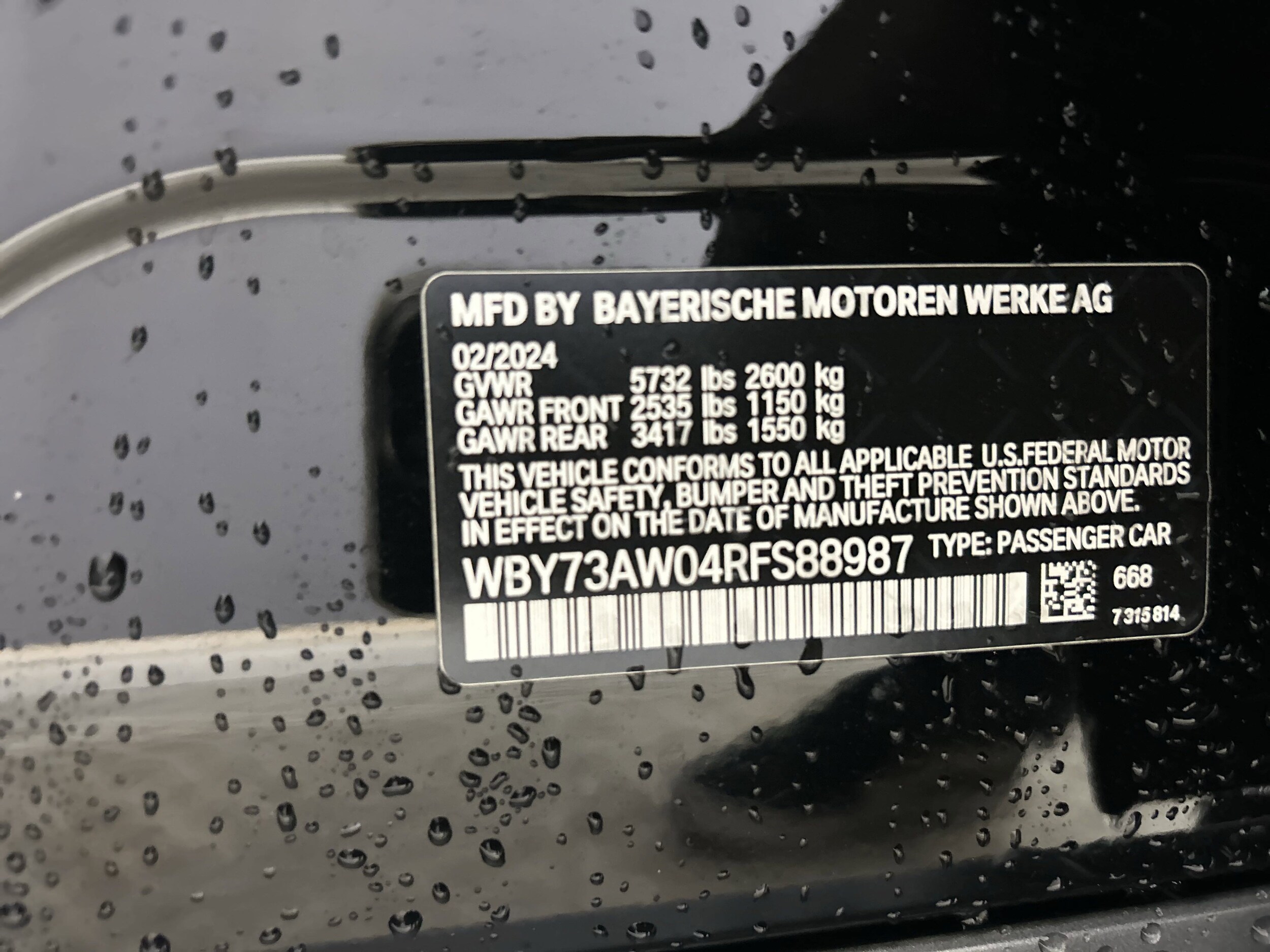 Used 2024 BMW i4 Base with VIN WBY73AW04RFS88987 for sale in Santa Clara, CA