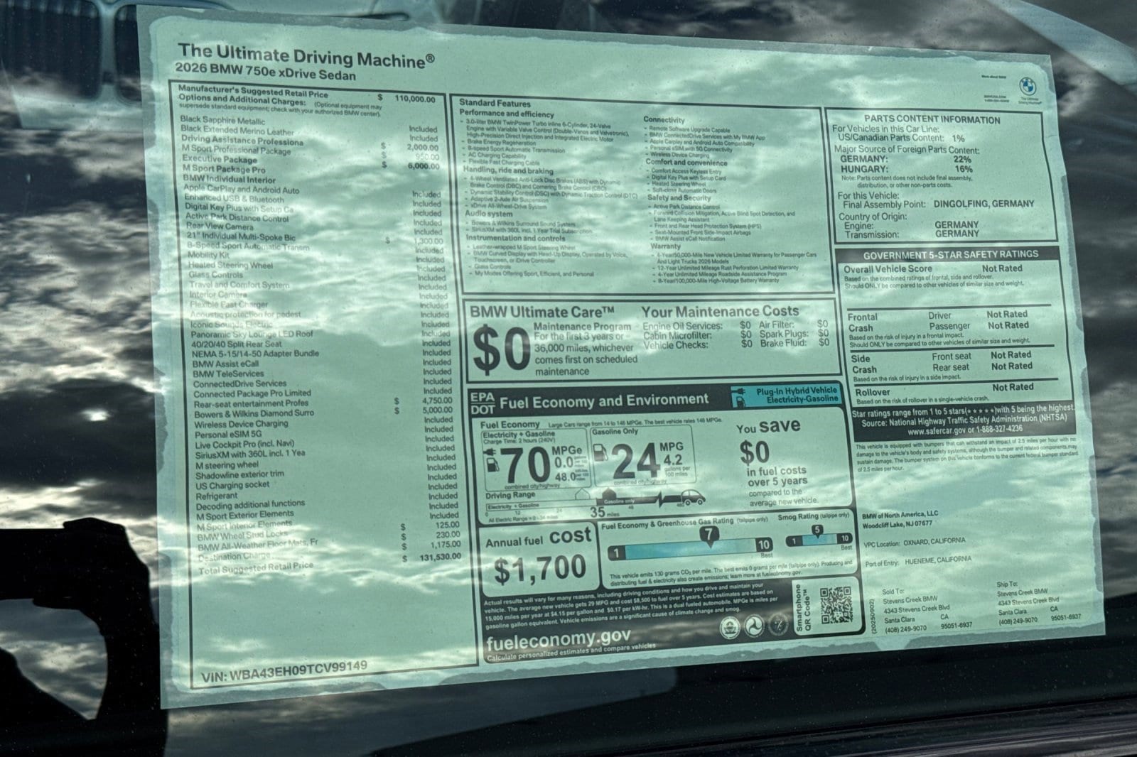 2026 BMW 7 Series 750e - Photo 28