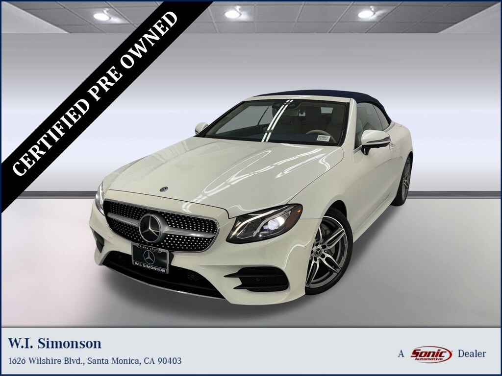 Certified 2019 Mercedes-Benz E-Class E 450 Cabriolet