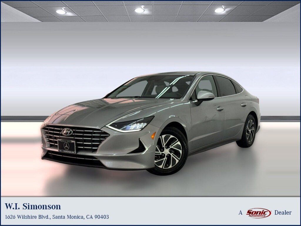 Used 2022 Hyundai Sonata Hybrid Blue Sedan