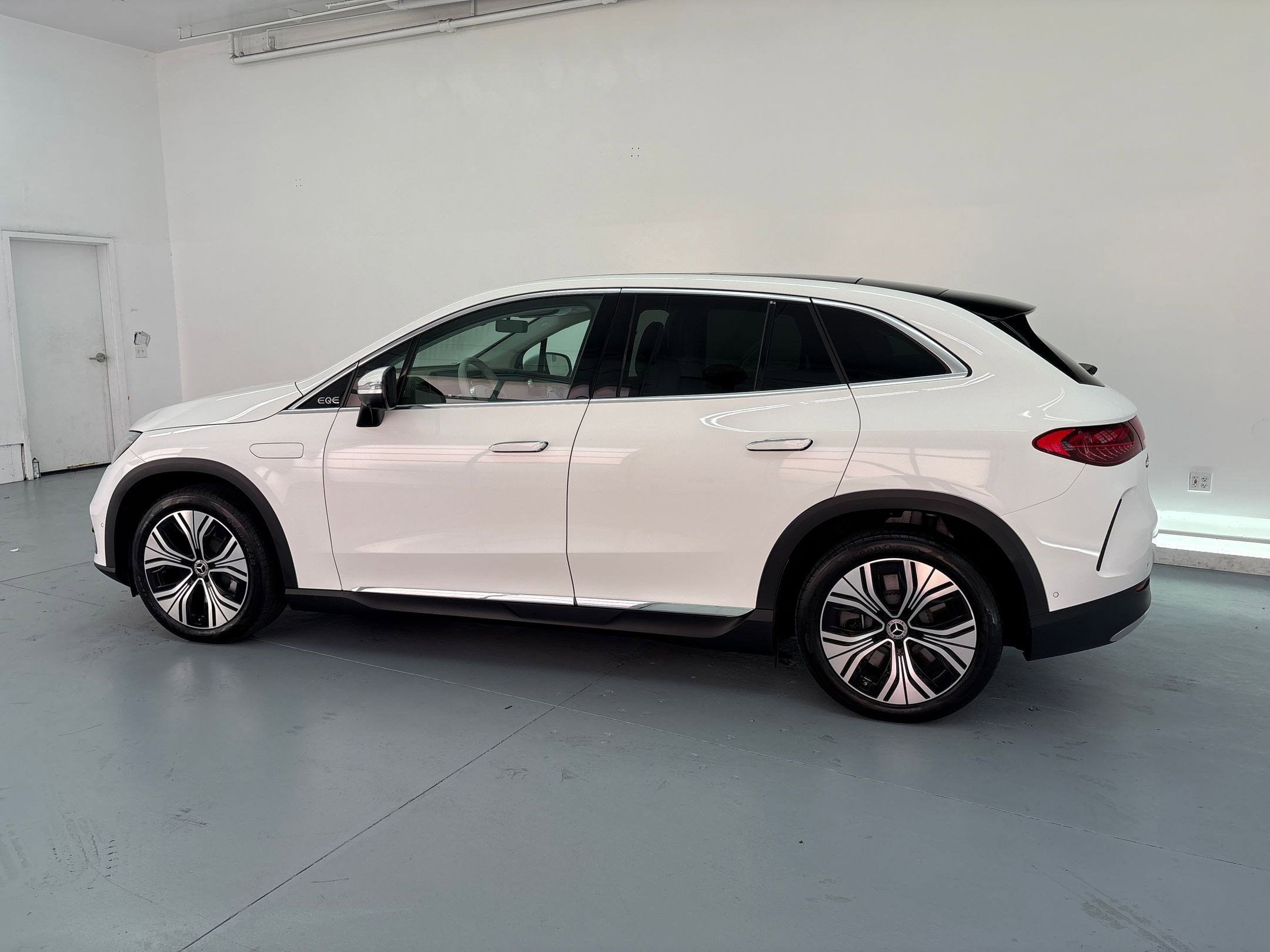 Certified 2025 Mercedes-Benz EQE SUV Base with VIN 4JGGM2BBXSA062835 for sale in Santa Monica, CA