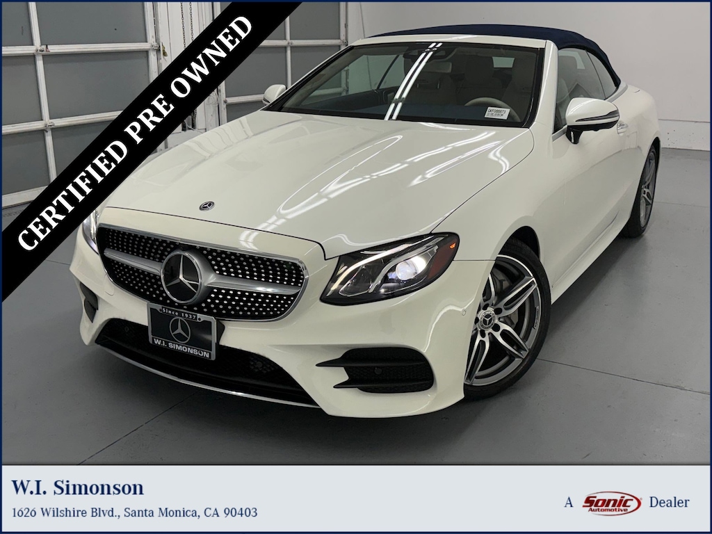Certified 2019 Mercedes-Benz E-Class E 450 Cabriolet