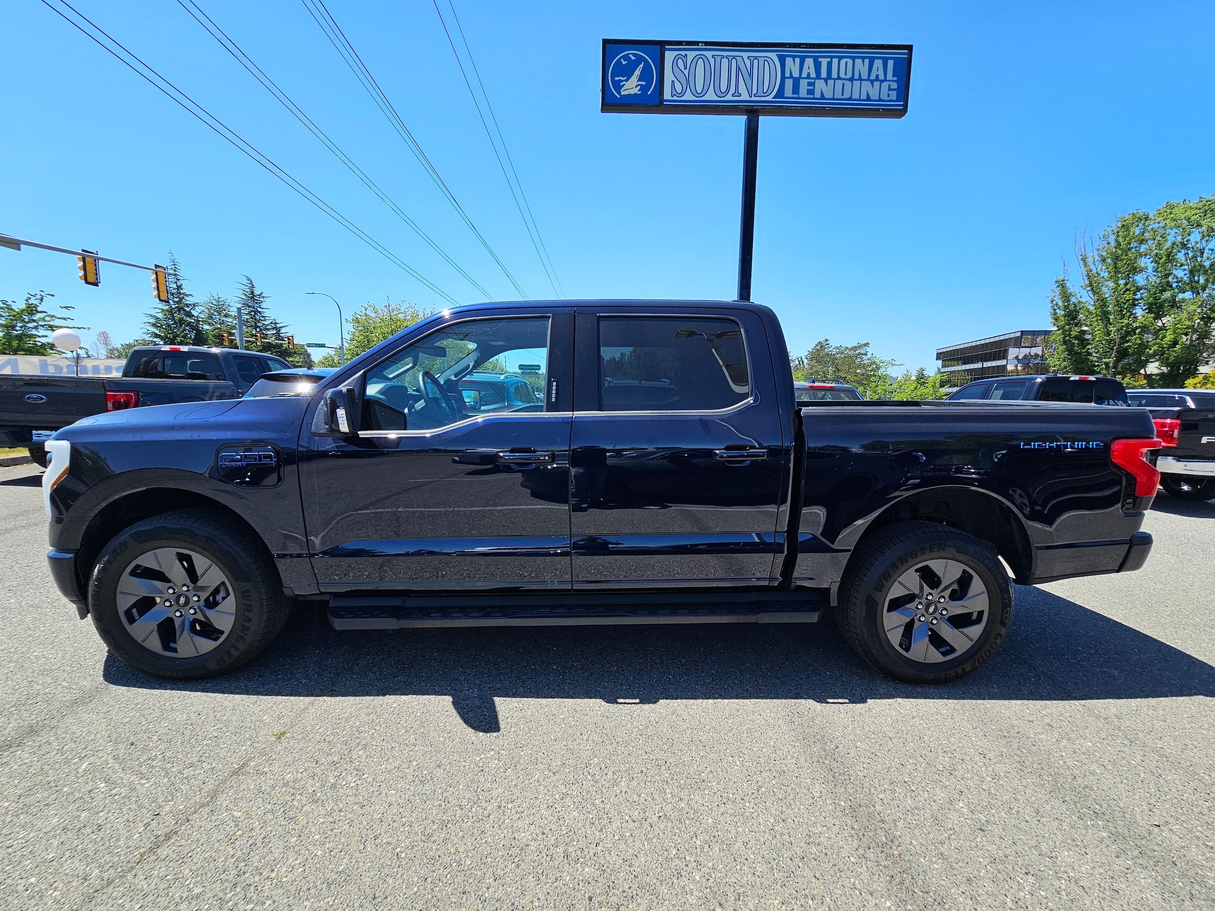 Used 2025 Ford F-150 Lightning Lariat with VIN 1FT6W5L73SWG03796 for sale in Renton, WA