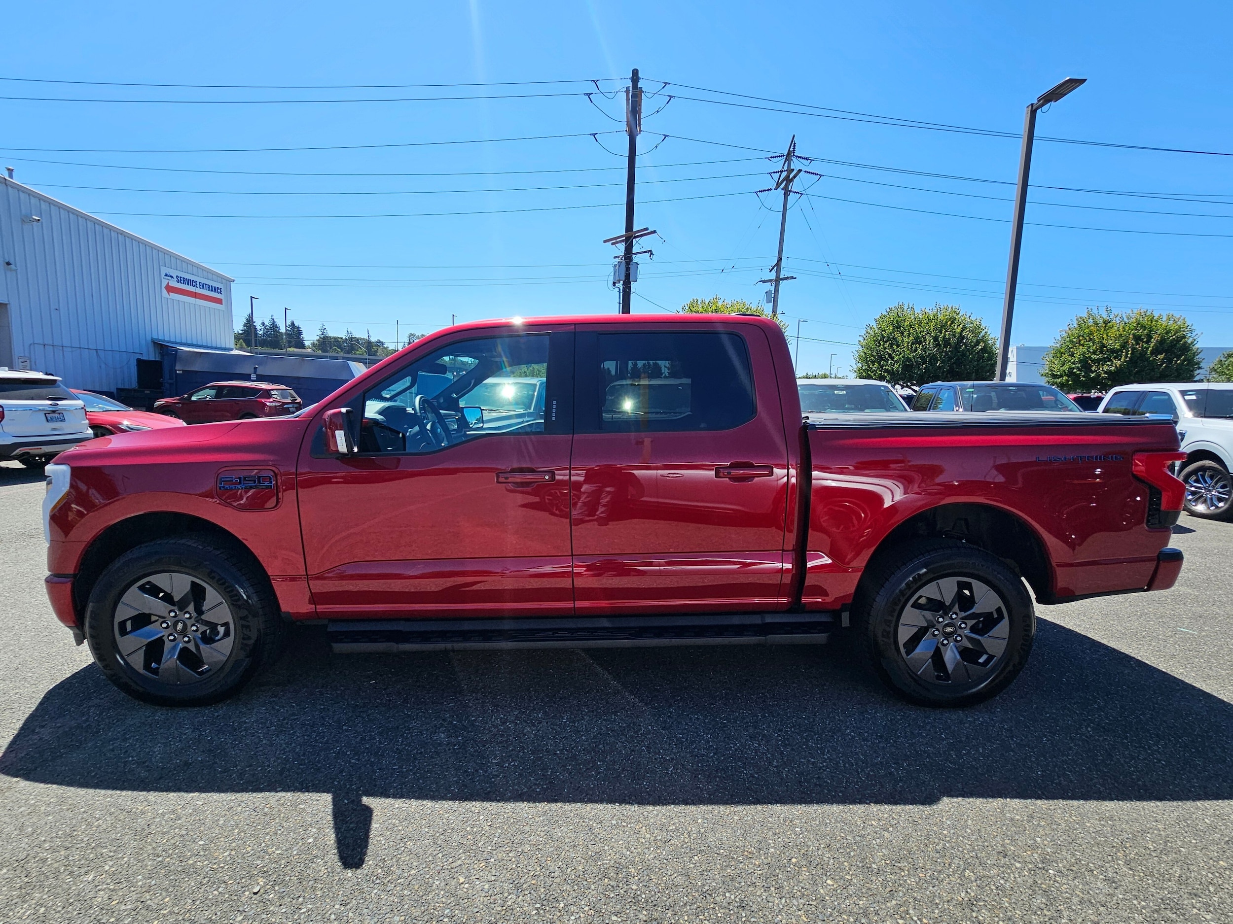 Used 2025 Ford F-150 Lightning Lariat with VIN 1FT6W5L72SWG03756 for sale in Renton, WA