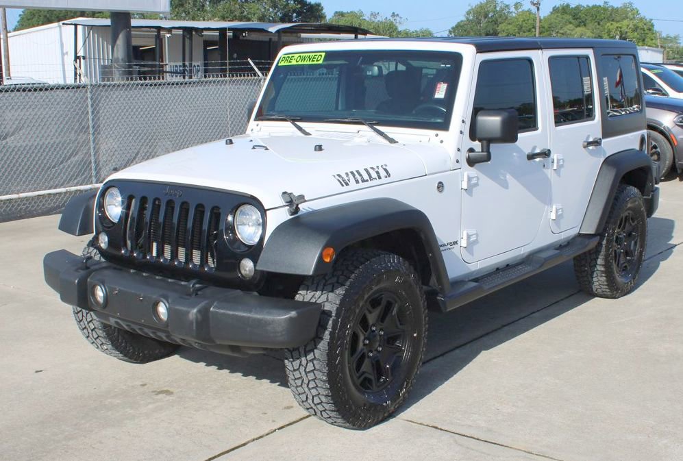 Used 2018 Jeep Wrangler JK Unlimited Willys Wheeler with VIN 1C4BJWDG8JL932169 for sale in Sour Lake, TX