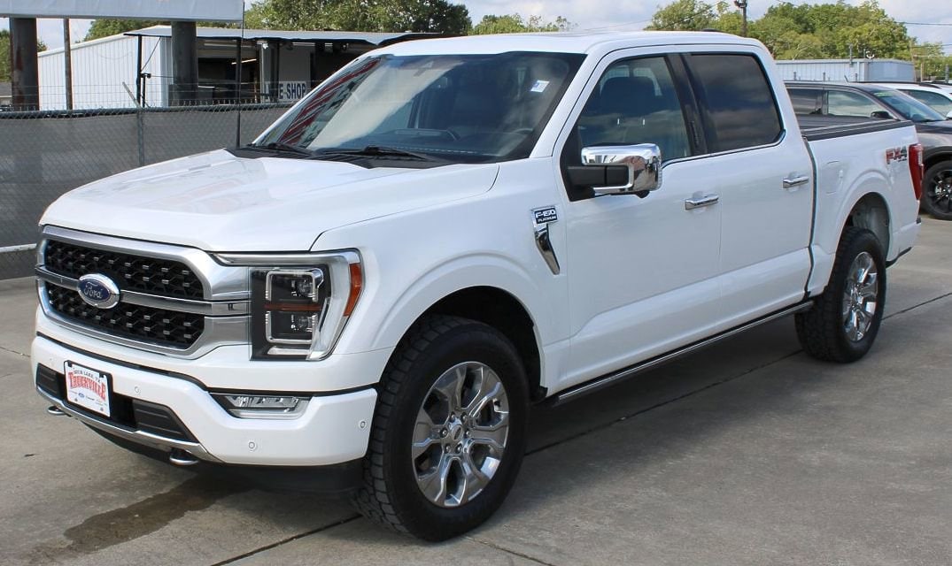 Used 2022 Ford F-150 Platinum with VIN 1FTFW1E87NFA26841 for sale in Sour Lake, TX