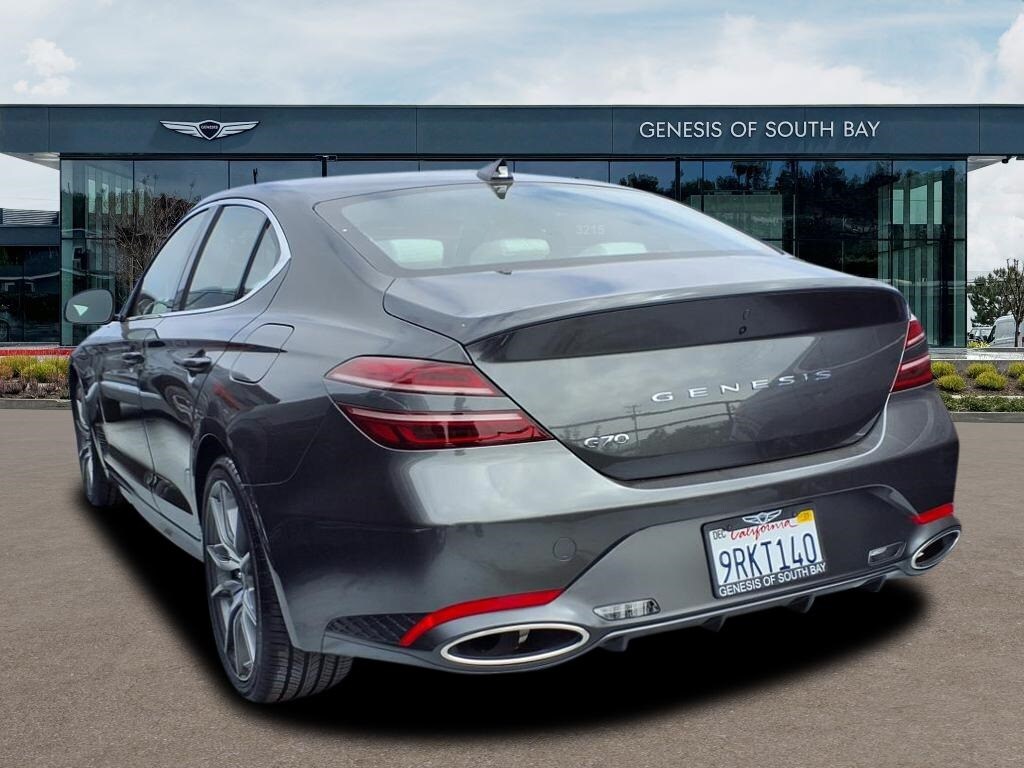 Certified 2025 GENESIS G70 Standard with VIN KMTG34SC7SU146655 for sale in Torrance, CA