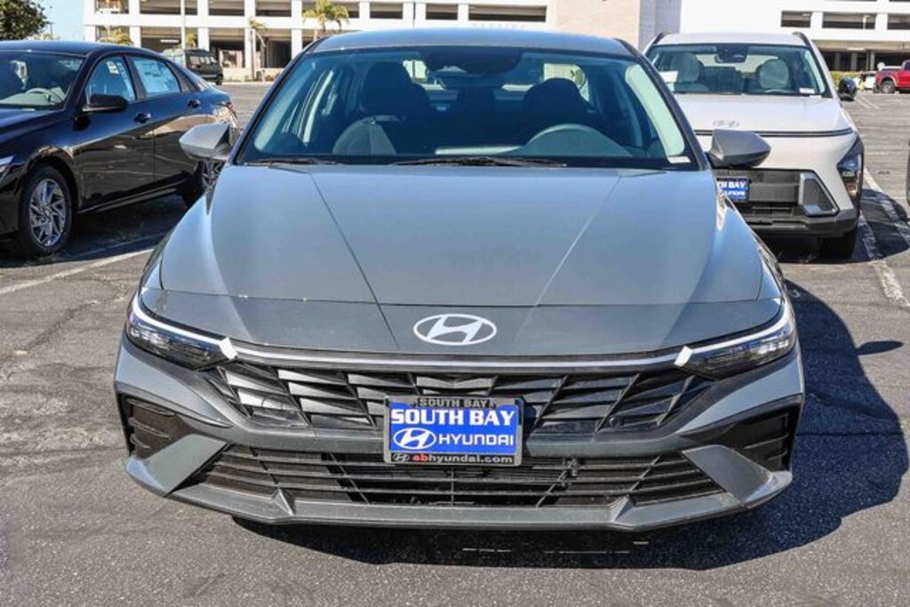 New 2026 Hyundai Elantra Hybrid Blue Sedan
