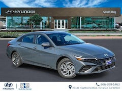 2026 Hyundai Elantra Hybrid Blue Sedan
