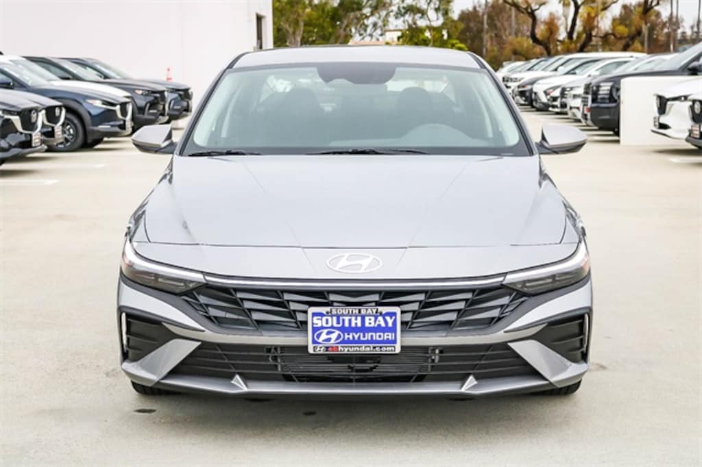 New 2026 Hyundai Elantra Hybrid Blue Sedan