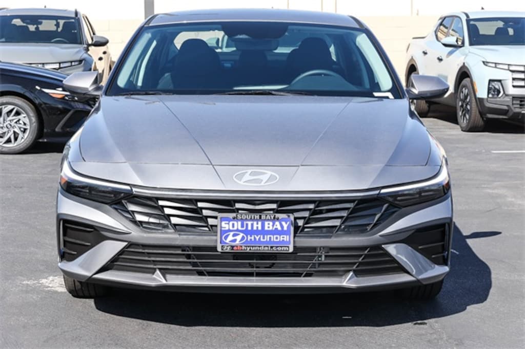 New 2026 Hyundai Elantra Hybrid Blue Sedan