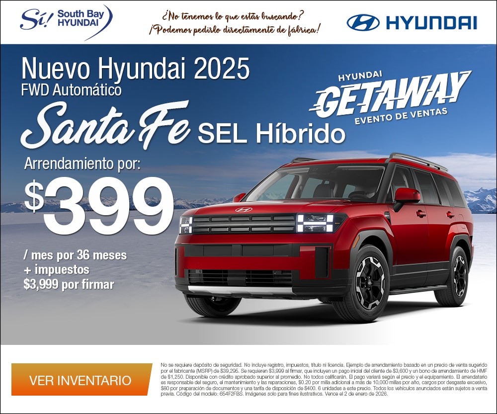 SBH_RTG_300x250_Spanish-2025-12-Santa-Fe.png Ofertas en Hyundai Santa Fe. Equipo SÃ en South Bay Hyundai. Hablamos tu idioma