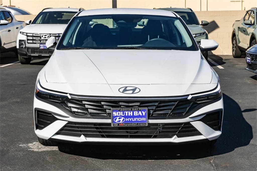 New 2026 Hyundai Elantra Hybrid Blue Sedan