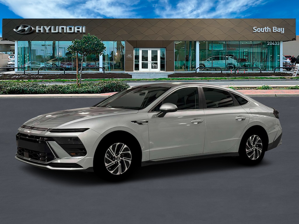New 2026 Hyundai Sonata Hybrid Blue Sedan