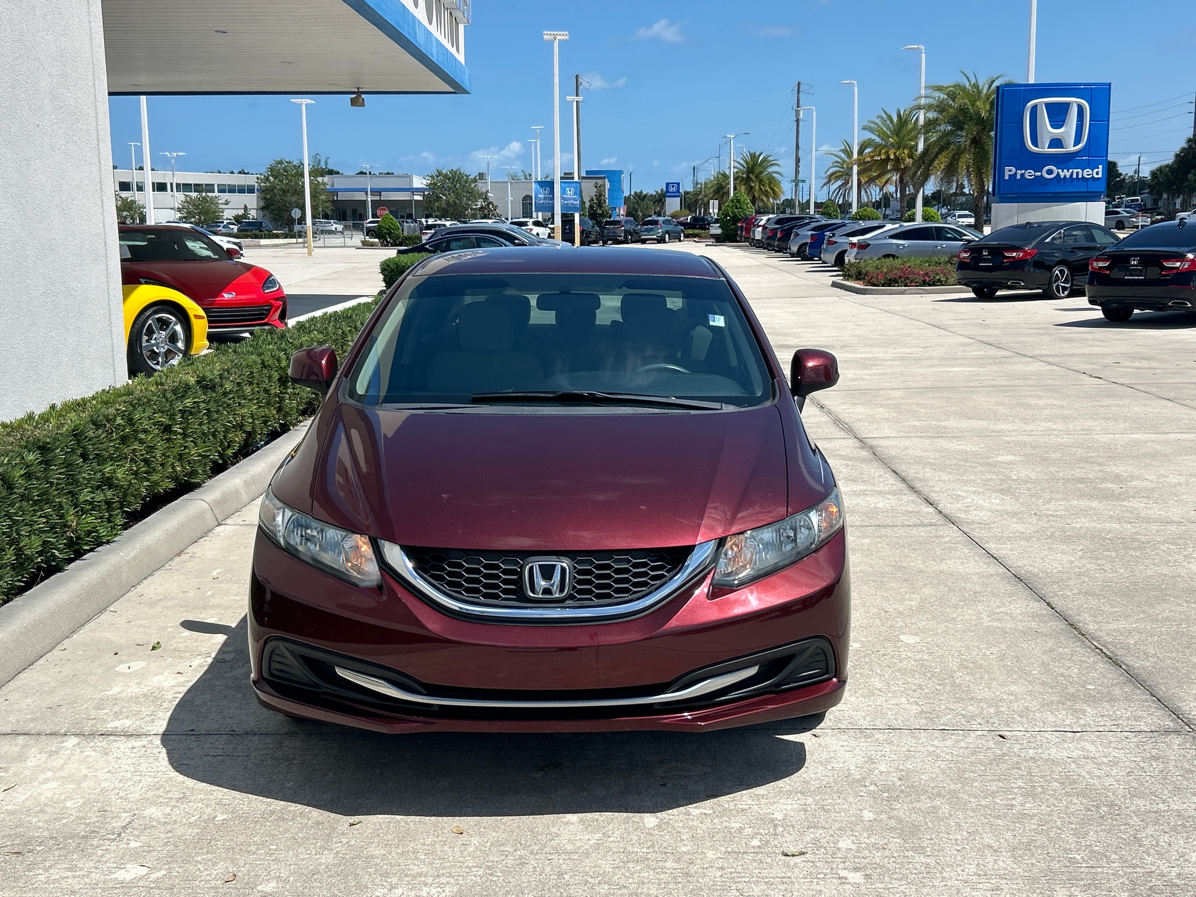 Used 2013 Honda Civic LX with VIN 19XFB2F50DE039705 for sale in Palm Bay, FL