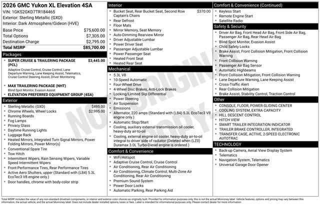 2026 GMC Yukon XL Elevation - Photo 49
