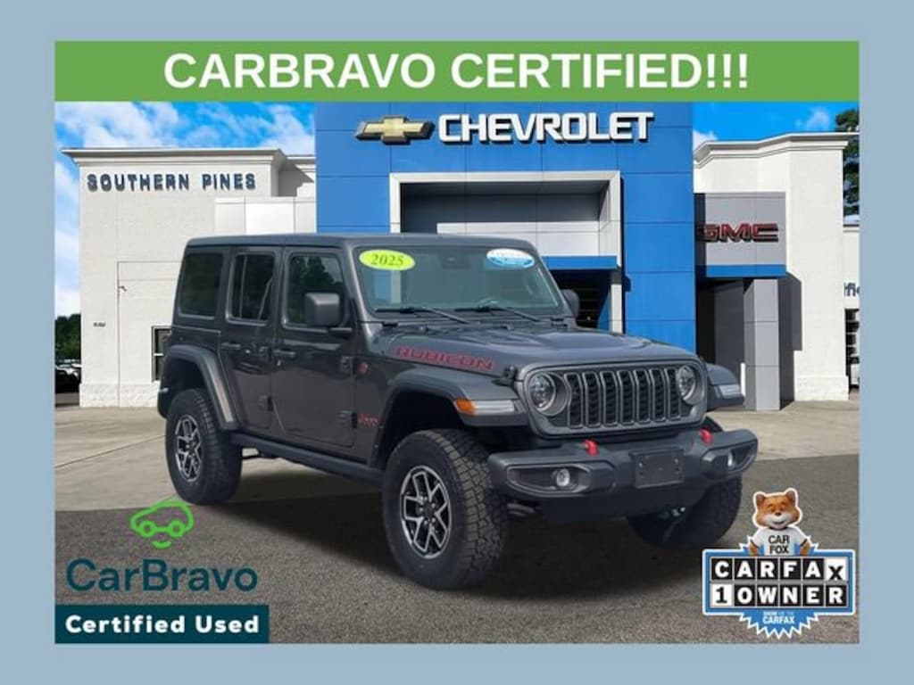 Used 2025 Jeep Wrangler 4-Door Rubicon 4x4 SUV