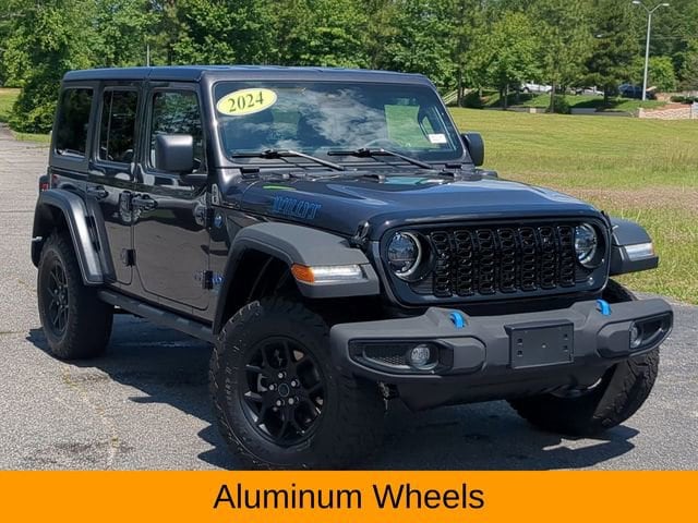 Used 2024 Jeep Wrangler 4xe Willys 4XE with VIN 1C4RJXN61RW212829 for sale in Southern Pines, NC