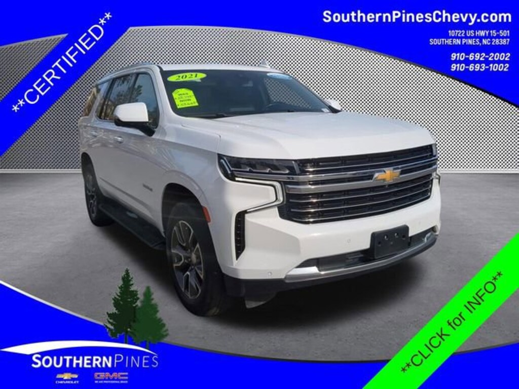 Used 2021 Chevrolet Tahoe For Sale at Southern Pines Chevrolet GMC