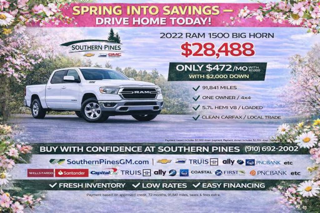 Used 2022 Ram 1500 Big Horn Truck Crew Cab