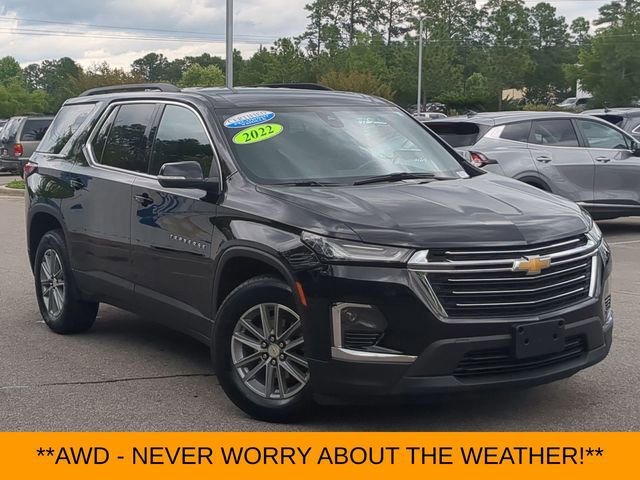 Certified 2022 Chevrolet Traverse 1LT with VIN 1GNEVGKW7NJ174013 for sale in Southern Pines, NC