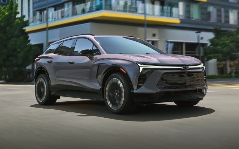 Chevrolet Blazer EV on the road