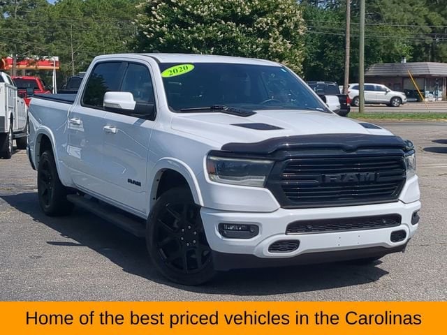 Used 2020 RAM Ram 1500 Pickup Laramie with VIN 1C6SRFJT2LN328870 for sale in Southern Pines, NC