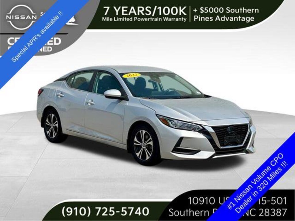 Used 2022 Nissan Sentra For Sale at Southern Pines Chevrolet GMC VIN