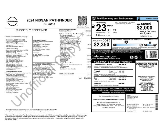Certified 2024 Nissan Pathfinder SL SUV