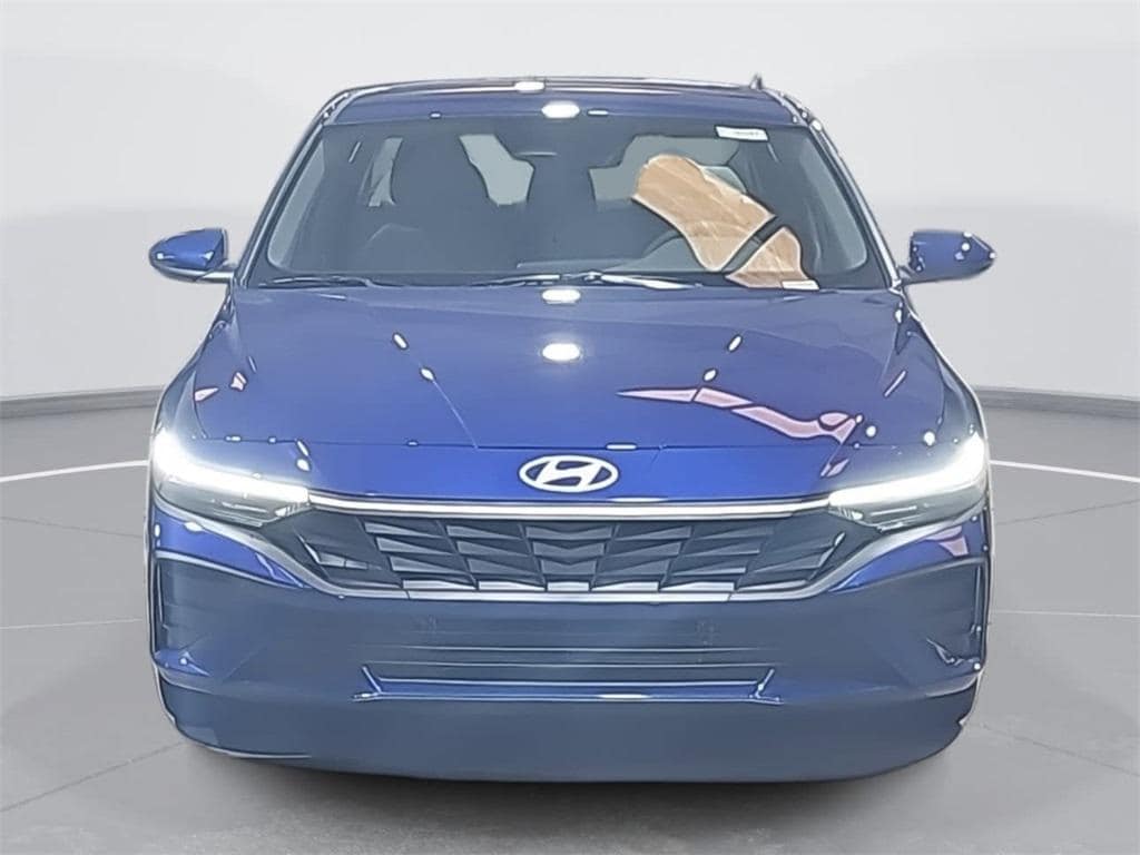New 2026 Hyundai Elantra Hybrid Blue Sedan