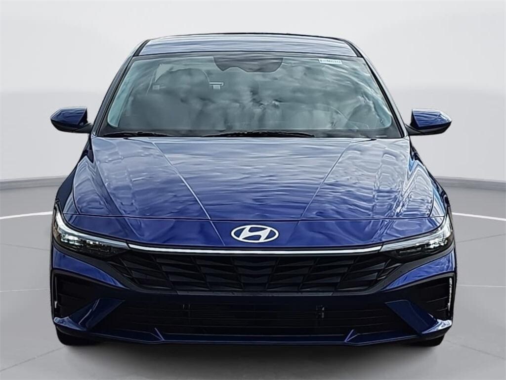 New 2026 Hyundai Elantra Hybrid Blue Sedan