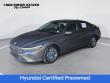 Used 2025 Hyundai Elantra Hybrid Blue Sedan