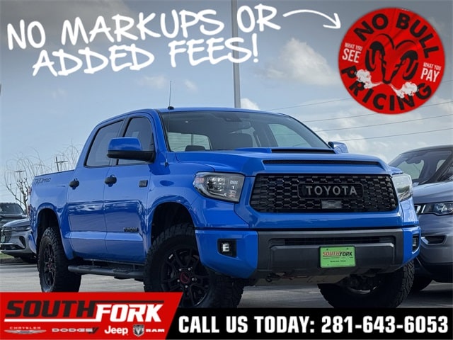 Used 2019 Toyota Tundra TRD Pro with VIN 5TFDY5F13KX850240 for sale in Manvel, TX
