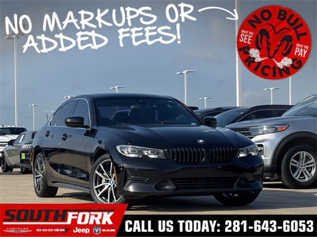 Used 2019 BMW 3 Series 330i with VIN WBA5R1C50KFH12212 for sale in Manvel, TX