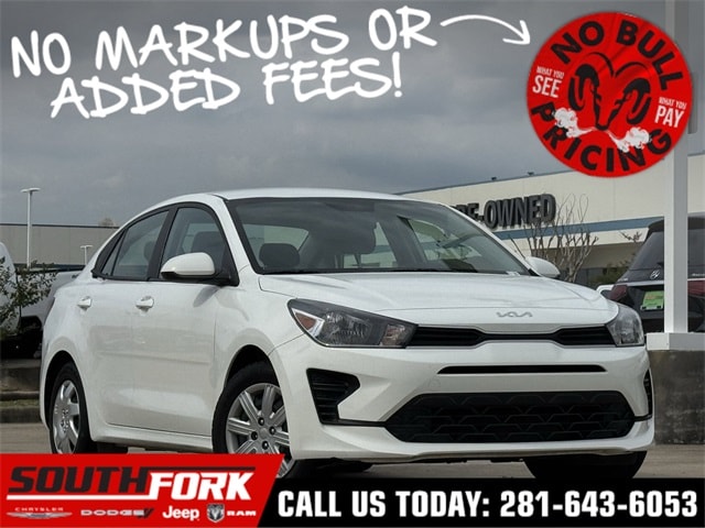 Used 2023 Kia Rio S with VIN 3KPA24AD7PE588083 for sale in Manvel, TX