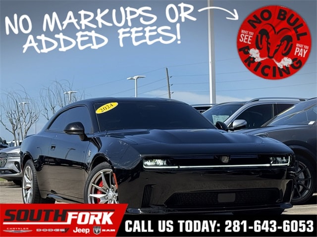 Used 2024 Dodge Charger Daytona Scat Pack with VIN 2C3CDBDKXRR205213 for sale in Manvel, TX