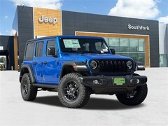 Used 2025 Jeep Wrangler 4-DOOR WILLYS Sport Utility For Sale near Houston, TX