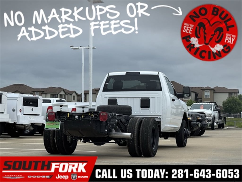 New 2025 Ram 3500 Chassis Cab 3500 TRADESMAN CHASSIS REGULAR CAB 4X4 84' CA Pickup