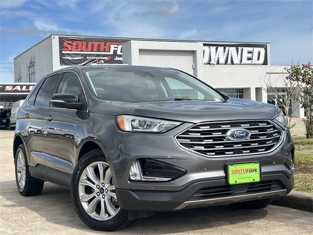 Used 2021 Ford Edge Titanium with VIN 2FMPK4K91MBA27137 for sale in Manvel, TX