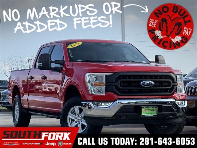 Used 2022 Ford F-150 XL with VIN 1FTFW1E82NKE19976 for sale in Manvel, TX