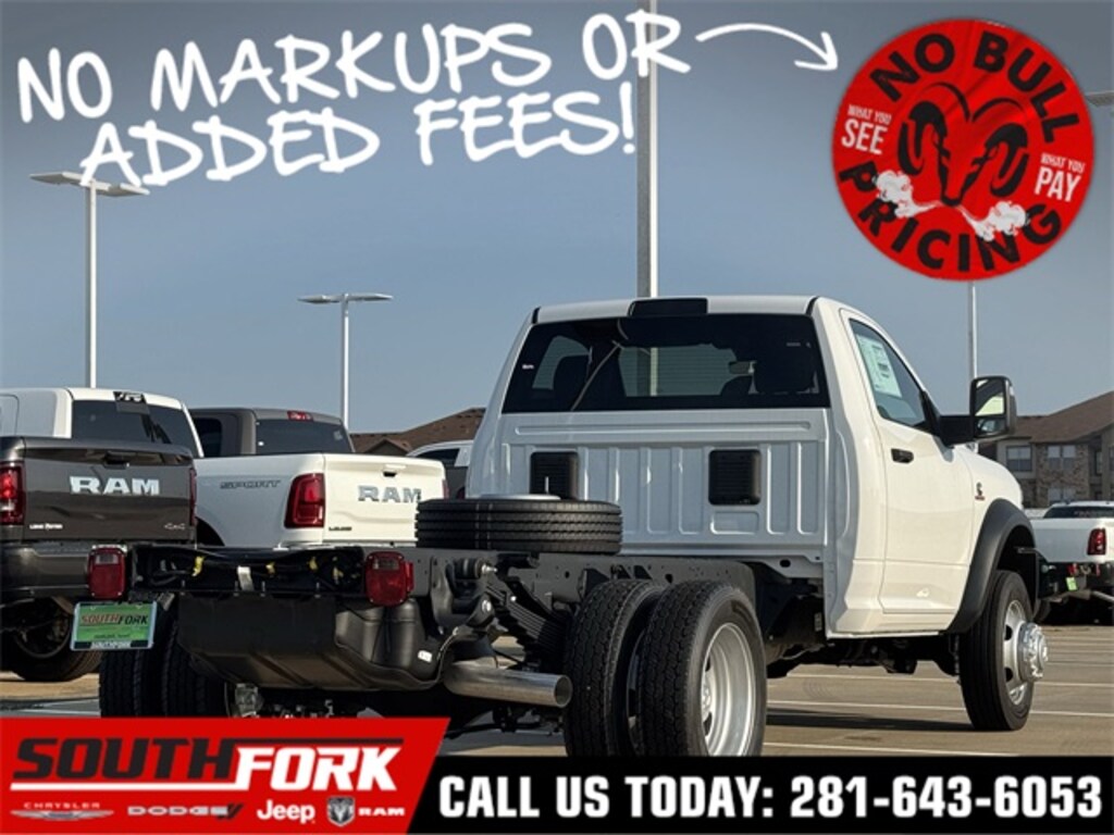 New 2025 Ram 5500 Chassis Cab 5500 TRADESMAN CHASSIS REGULAR CAB 4X4 84' CA Pickup