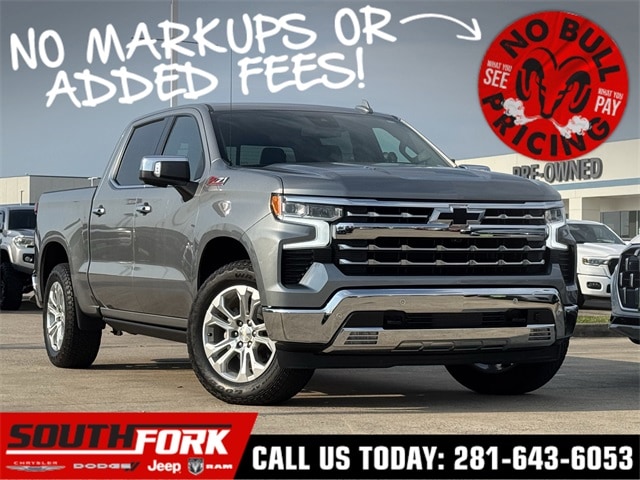 Used 2023 Chevrolet Silverado 1500 LTZ with VIN 1GCUDGEL4PZ192594 for sale in Manvel, TX