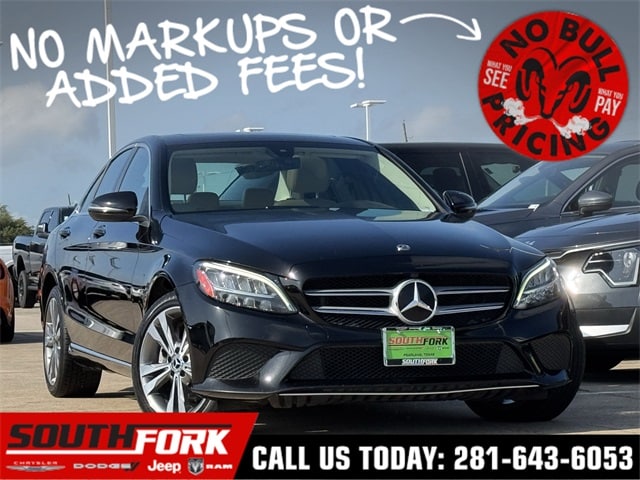Used 2021 Mercedes-Benz C-Class Sedan C300 with VIN W1KWF8EB2MR638324 for sale in Manvel, TX