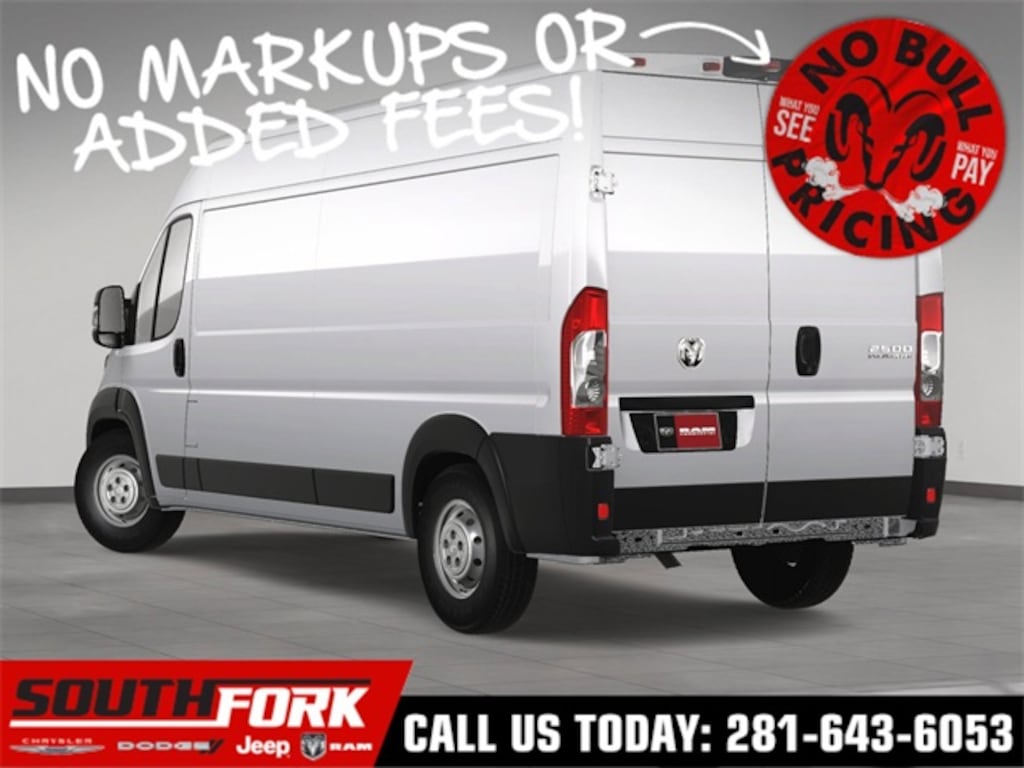 New 2025 Ram ProMaster 2500 PROMASTER 2500 TRADESMAN CARGO VAN HIGH ROOF 159' Cargo Van